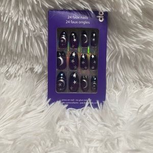 Press on purple moon nails